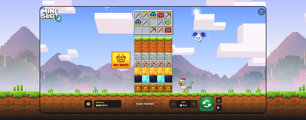 Mine slot 2 Design et Ambiance.